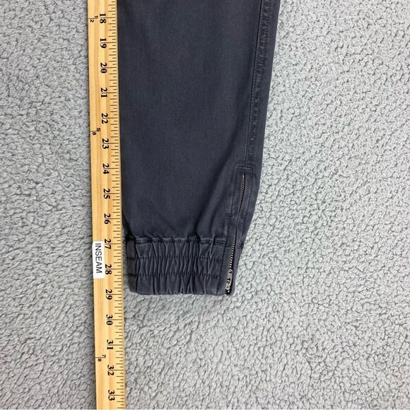 Spanx Stretch Twill Cargo Zipper Ankle Washed Black Pull-On Joggers  |  Size:  S - Picture 10 of 16